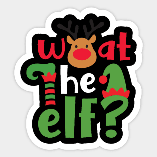 What The Elf Group Matching Family Christmas Gift Outfit Sticker